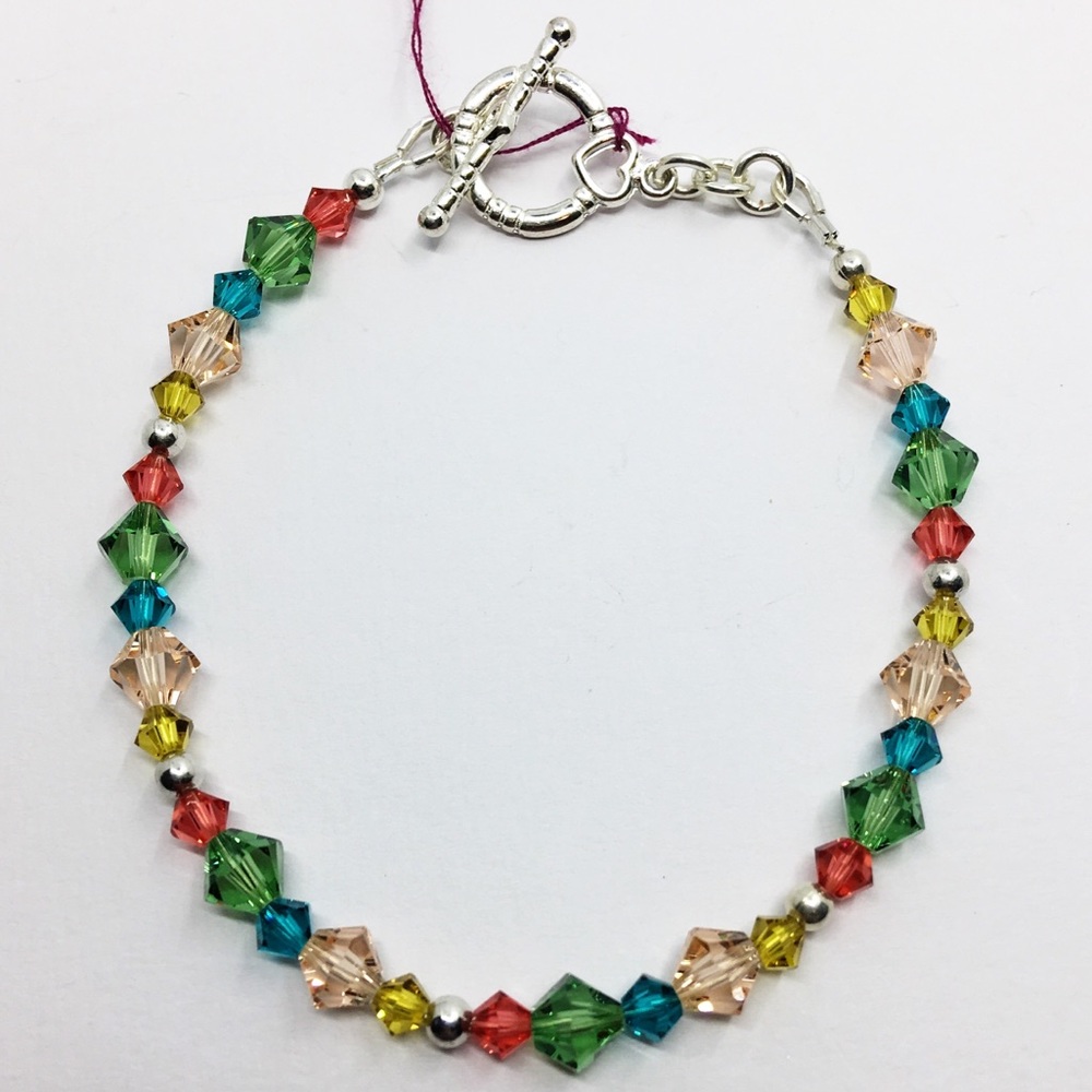 Handmade Swarovski crystal bracelet